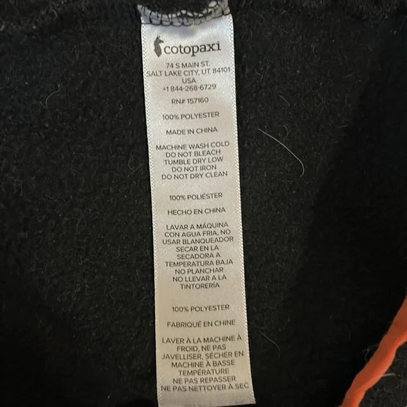 Cotopaxi Black and Blue Men's Sweater Size Large - Picture 3 of 3